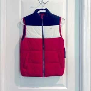 Tommy Hilfiger Kids Red and Black Vest